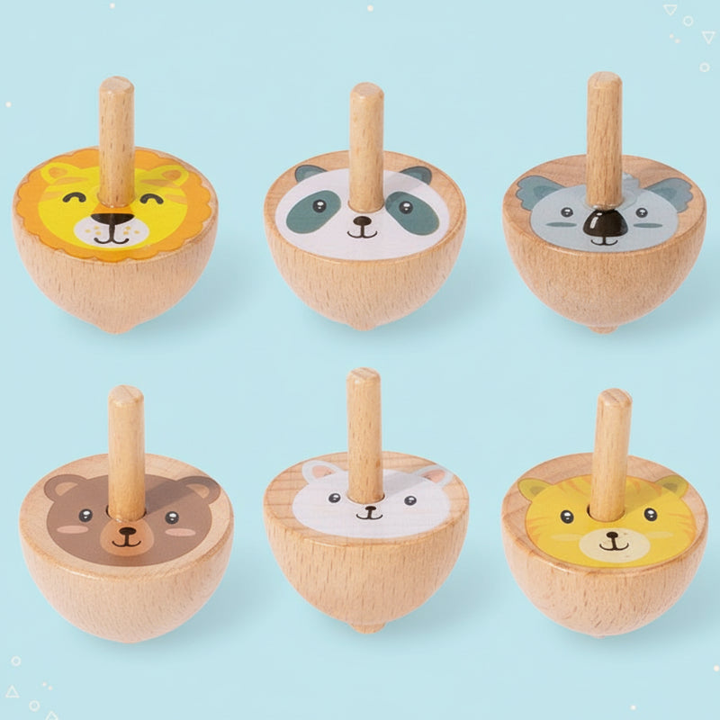 ColorSpin – Holz & Spielzeug – Holz-Fidget-Kreisel