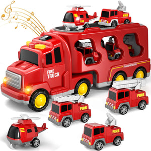 Magic Car City - Gütertransporter mit Lichtern und Musik