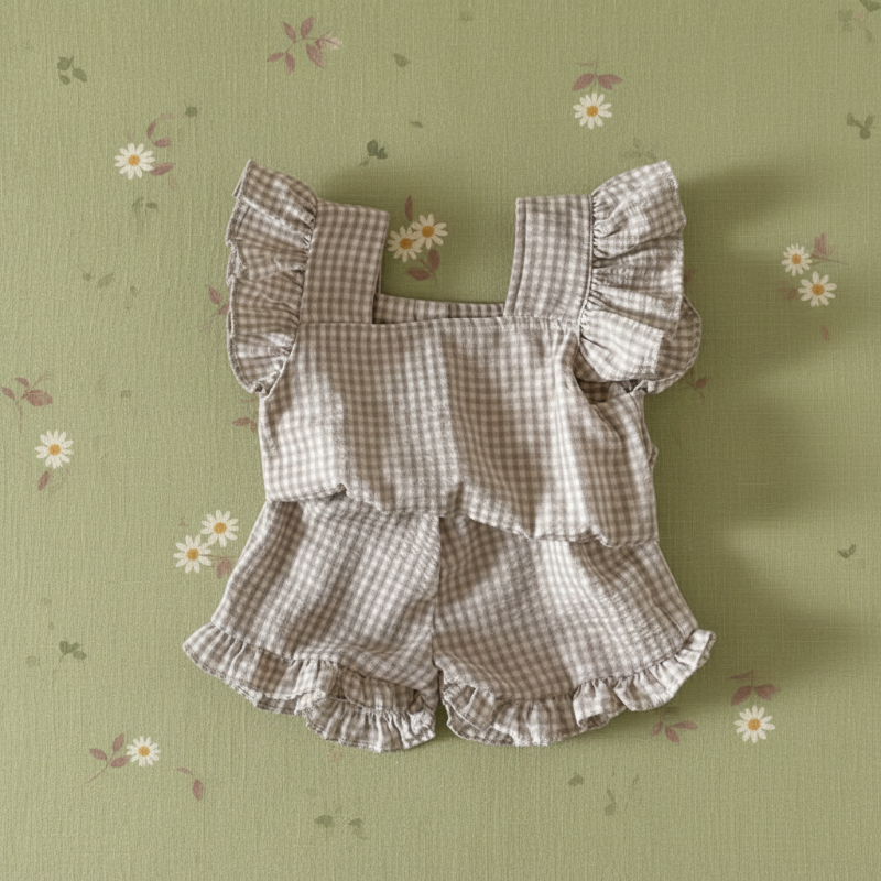 Girls Ruffle Tee – Luftig & Niedlich – Kinder-Set