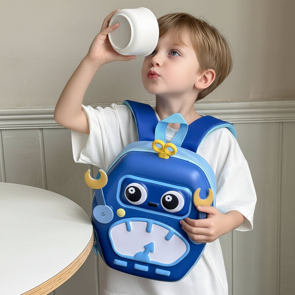 MiniBot – Cool & praktisch – Kinderrucksack mit Roboter-Motiv