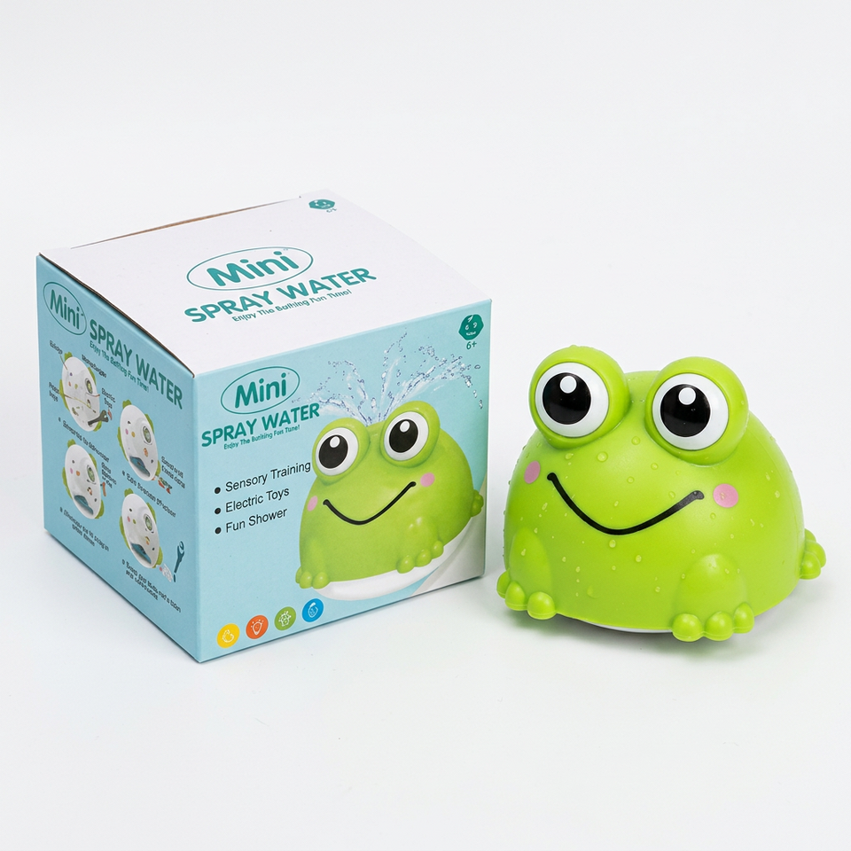 FrogSplash – Fröhlich & interaktiv – Automatischer Springbrunnen für die Badewanne