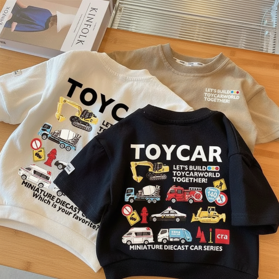 PlayCars – Alltagskleidung & Weiche Kleidung – Kinderkleidung mit Auto-Motiv