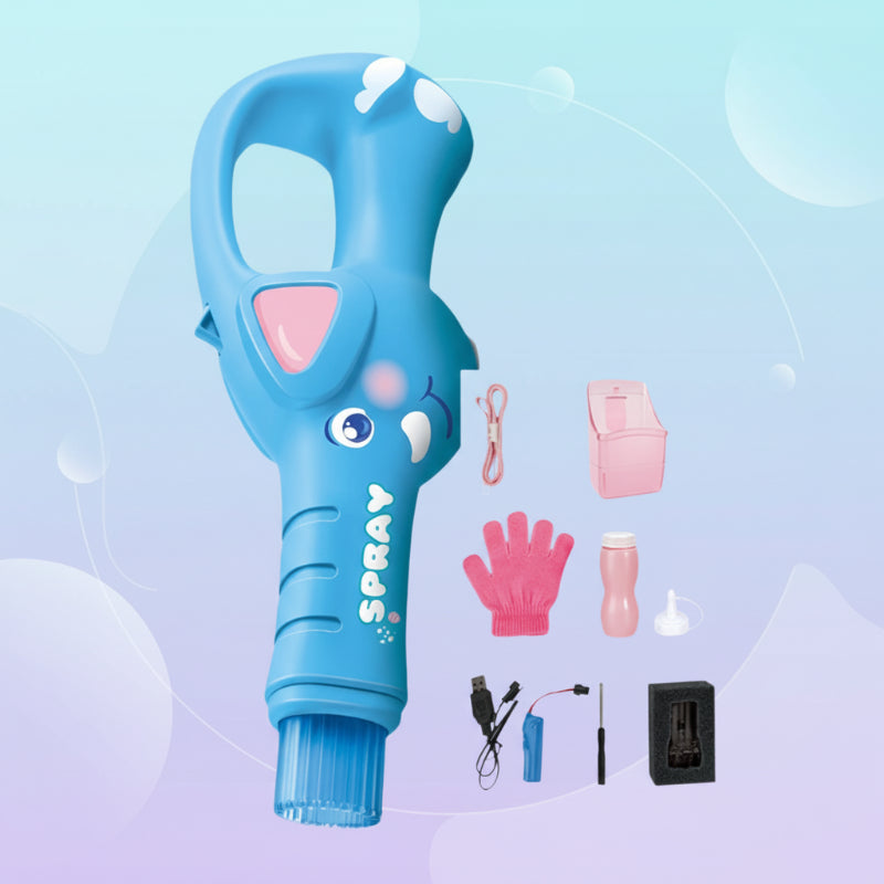 Electric Bubble Maker – wiederaufladbar & mit Licht für Kinder