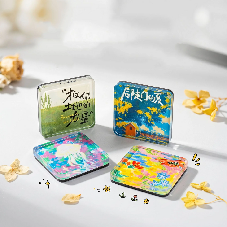 FridgeArt – Kreativ & persönlich – DIY-Acryl-Magnet-Set für den Kühlschrank