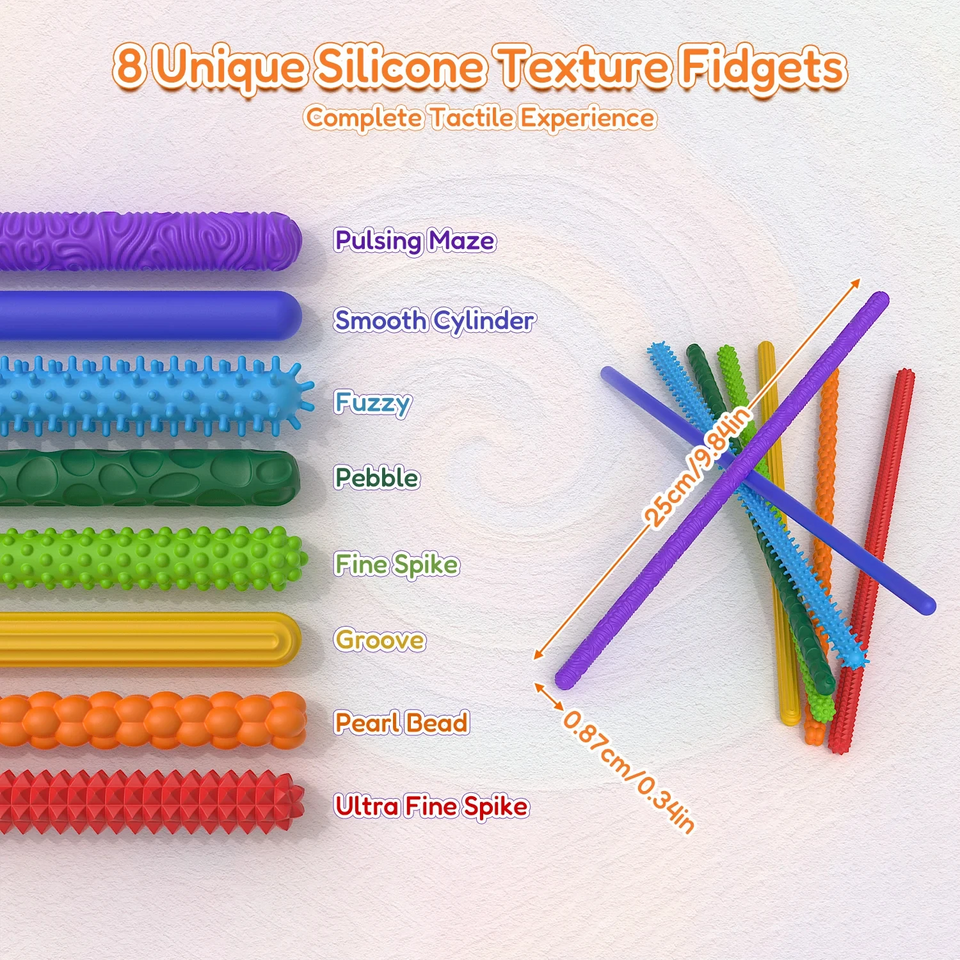 SensoryFlex – Beruhigend & interaktiv – Sensorische Fidget-Sticks