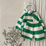 LittleStyle – Weich & bequem – Gestreiftes Comfy-Set aus Baumwolle