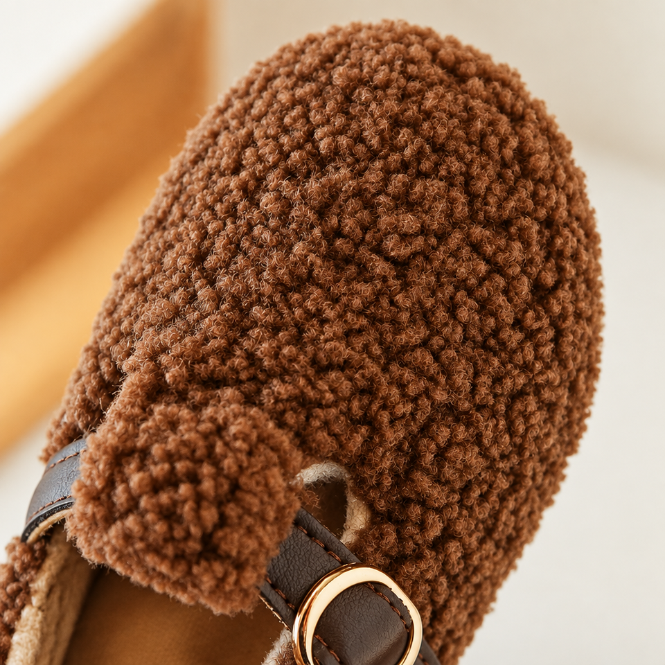 WarmSteps – Bequem & kuschelig – Plüsch-Winterschuhe für Kinder
