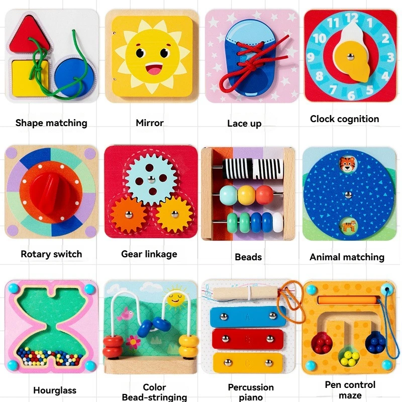 TinySkills – Kreativ & Lernfördernd – Montessori-Magnet-Busy-Board-Spielbrett