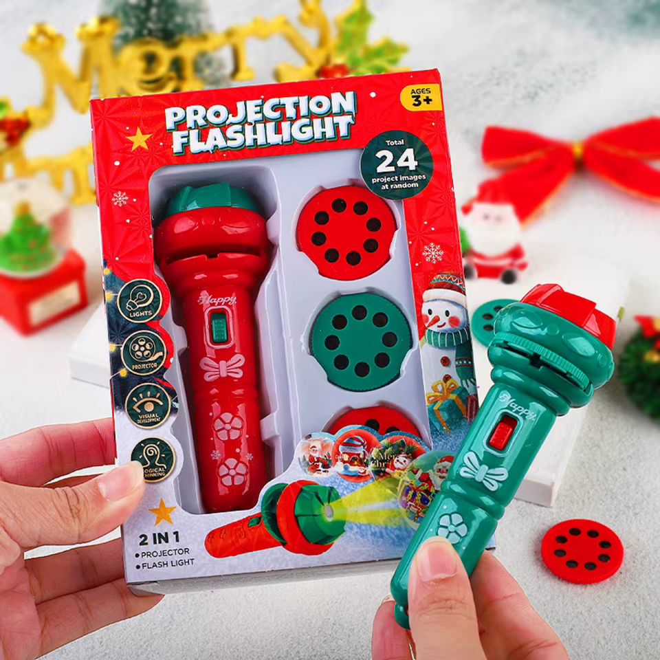 Xmas Projector Light™ - Sjov med lys - Lommelygte med juleprojektion