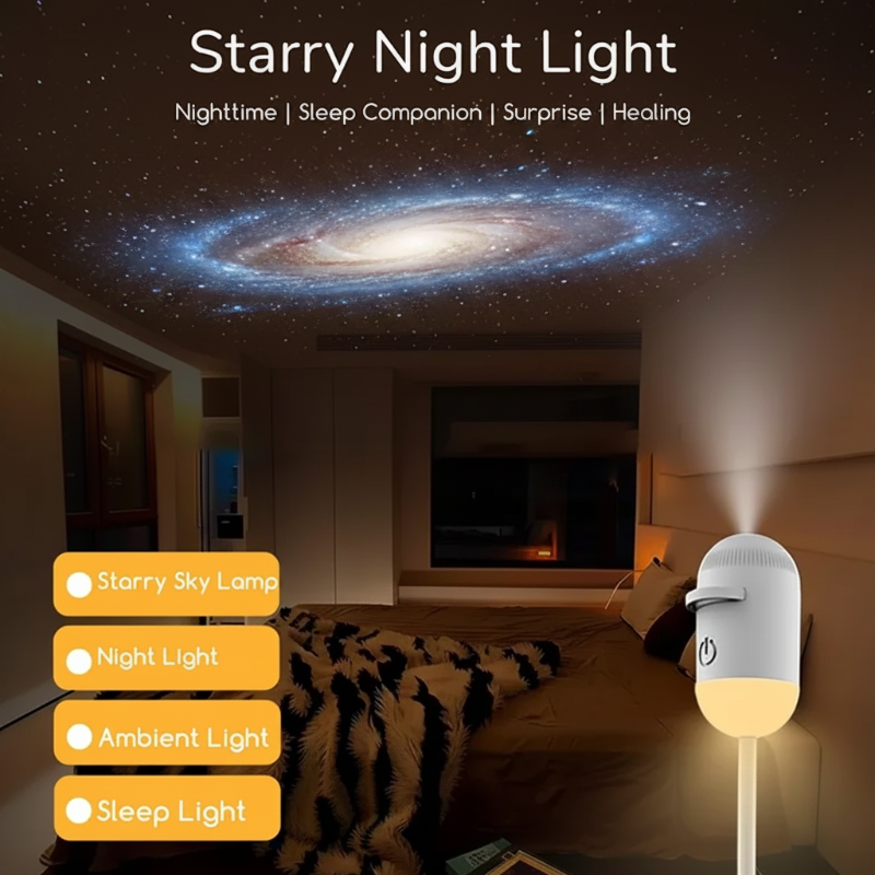 NightSky – Dimmbar & magisch im Schlafzimmer – LED-Galaxy-Lampe