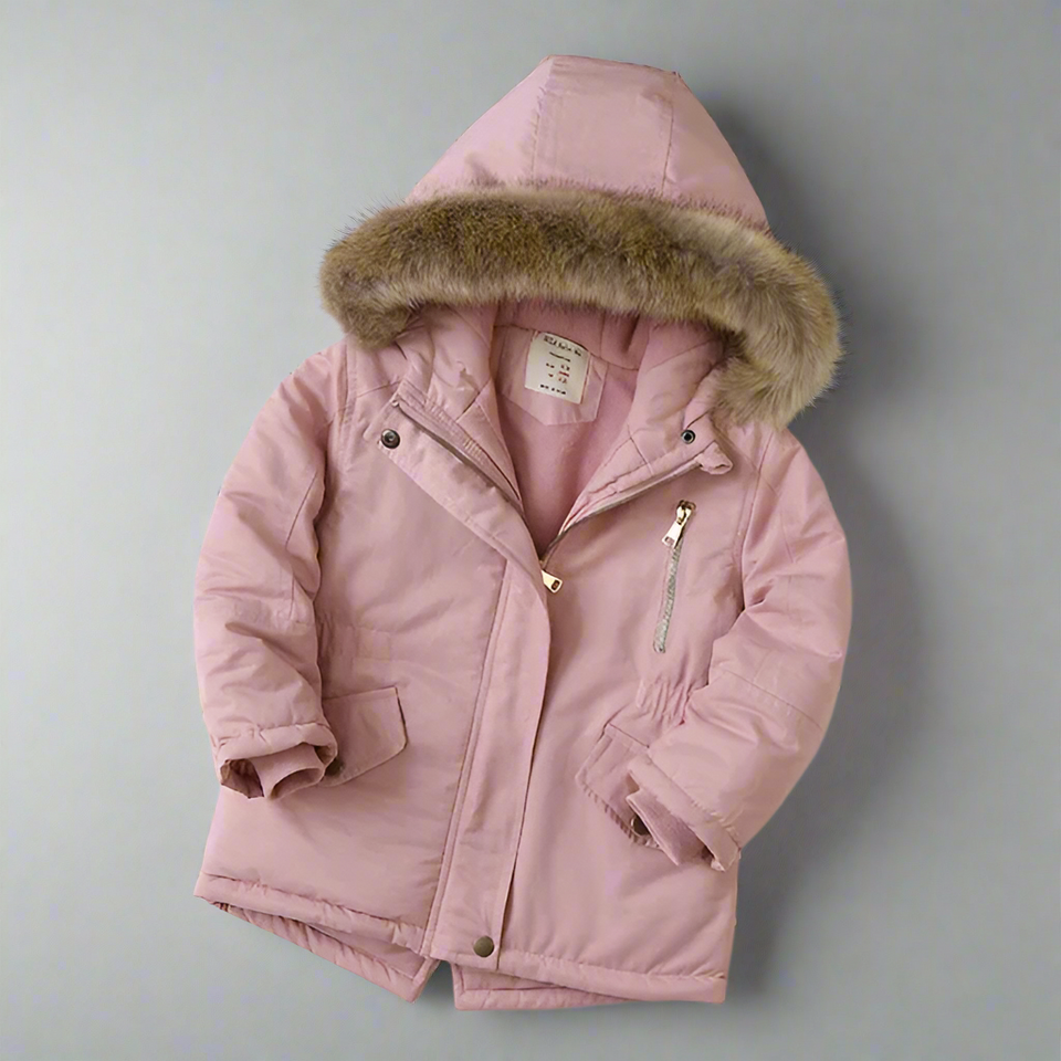 CozyTrend – Elegant og varm – Parka vinterjakke med pelskrave