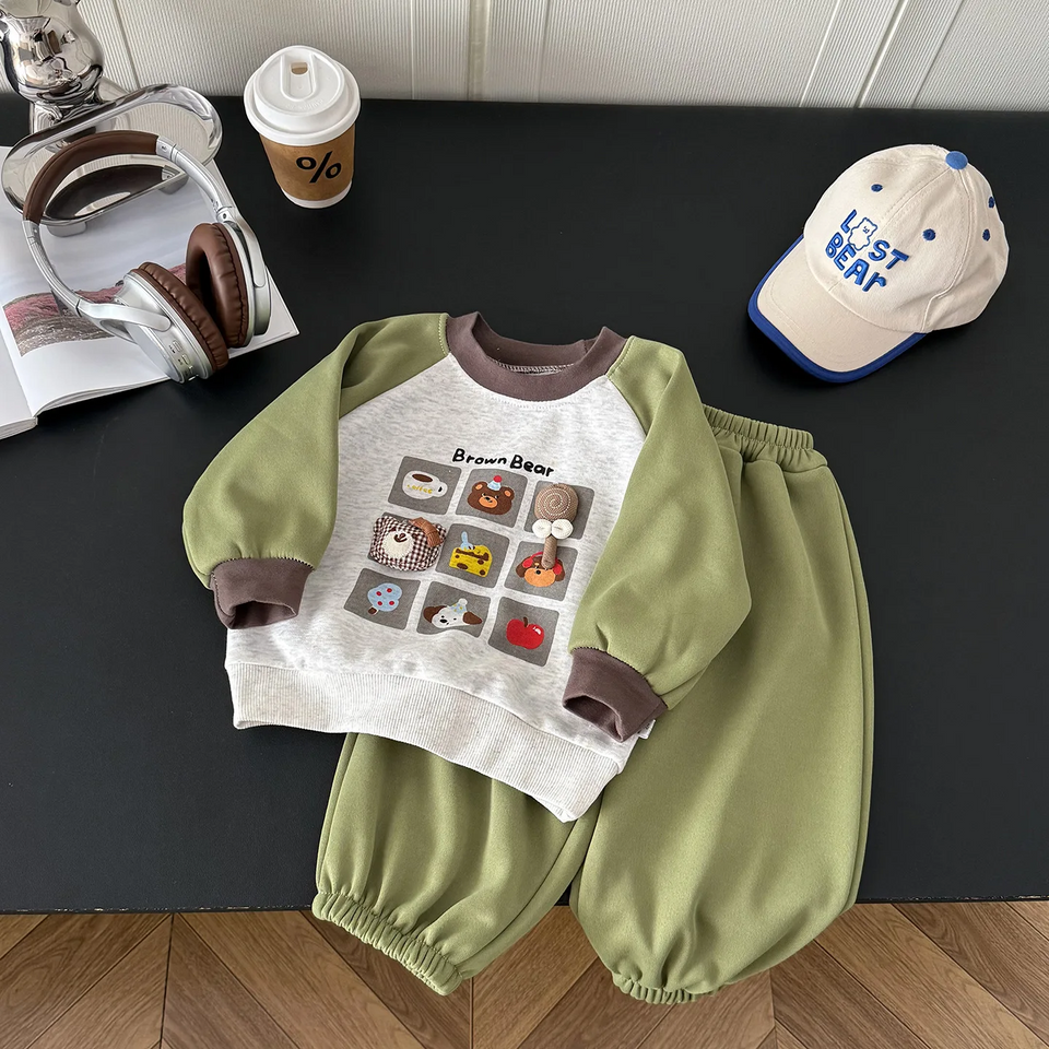 MiniBuddy – Weich & praktisch – Kinder-Pullover-Set mit langen Ärmeln