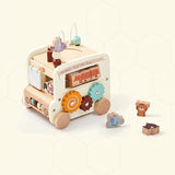 BusyRide – Lehrreich & vielseitig – Montessori-Aktivitätenbus aus Holz