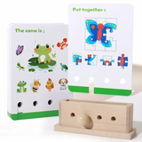 BrainyKids – Logisch & Unterhaltsam – Pädagogisches Kartenspiel aus Holz