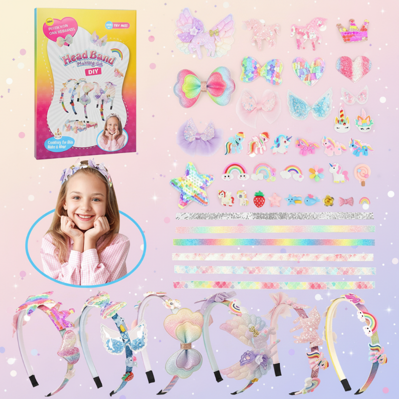 DIY Headband Making Kit – Kreativ & Verspielt – Haarband-Accessoire-Set