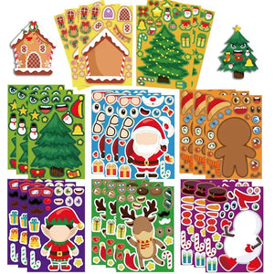 Christmas Sticker Set™ - Verspielte Winterwunder - Stickerbogen Weihnachten