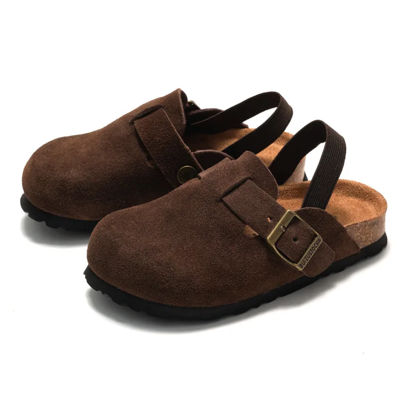 LittleWalk – Bequem & trendy – Sandalen im Clog-Stil aus Wildleder