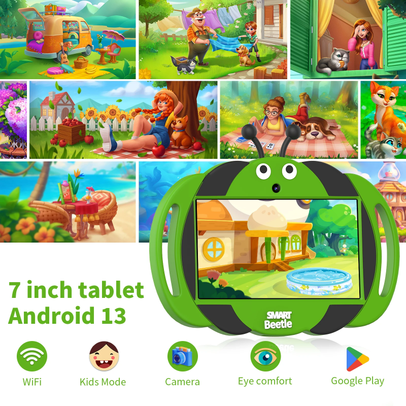 PlayPad – Lehrreich & unterhaltsam – Kinder-Tablet mit stoßfester Hülle