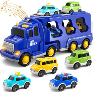 Magic Car City - Gütertransporter mit Lichtern und Musik