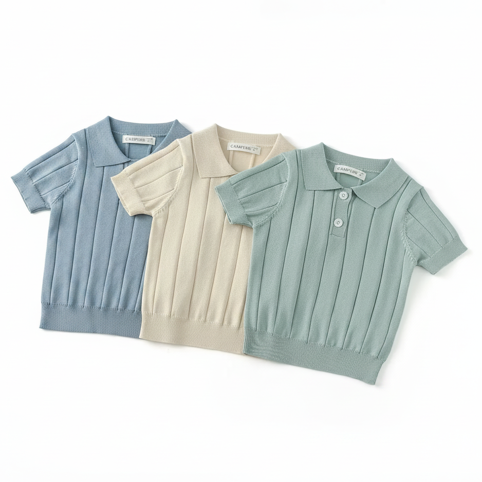 MiniLuxe – Elegant & bequem – Polohemd aus Strickstoff