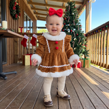 LittleGinger – Warm & festlich – Baby-Weihnachts-Strampler mit Haarband