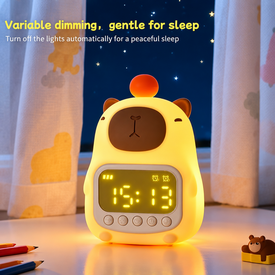 CappyClock – Niedlich & vielseitig – Digitaler Kinderwecker mit Nachtlicht