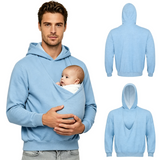 CuddleDad – Bequem & praktisch – Herren-Hoodie mit Baby-Tasche