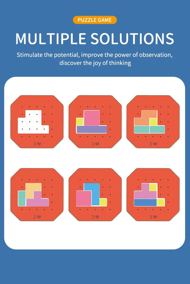 Logic Blocks™ – Farbe & Kreativität – Geometrisches Rätsel