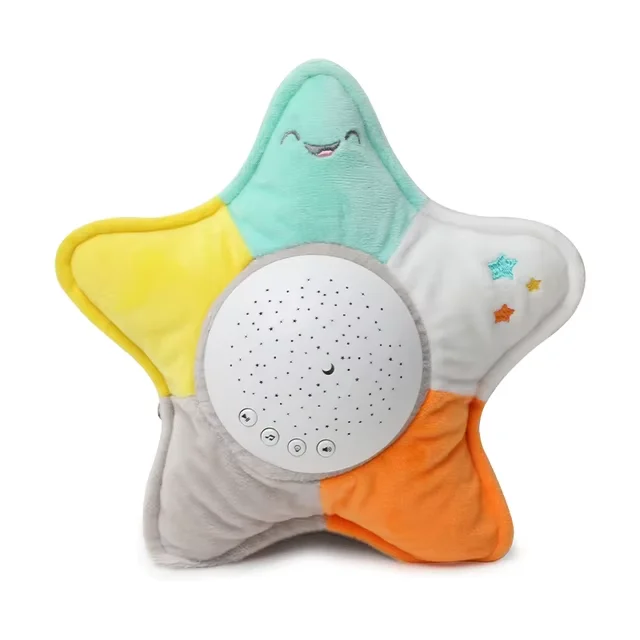 StarPlush – Blød og beroligende – krammedyr med natlampe-projektor
