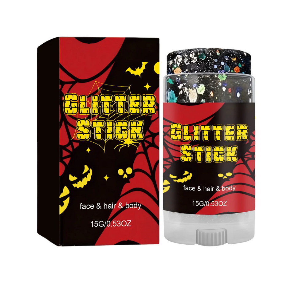 GlitterPop – Funkelnd & festlich – Halloween-Glitzerstift für Gesicht, Haare und Körper
