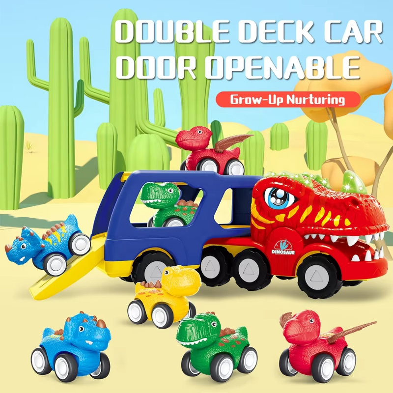 DinoDrive – Kreativ & abenteuerlich – 5-in-1-Lkw-Spielset