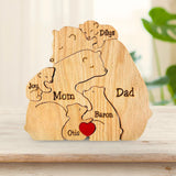 Family Puzzle™ – Personalisiertes Muttertagsgeschenk mit Bärenfamilie