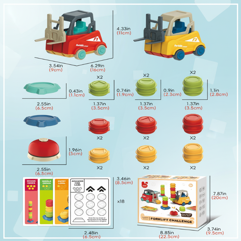 LittleBuilders – Interaktiv & sicher – Gabelstapler-Spielset