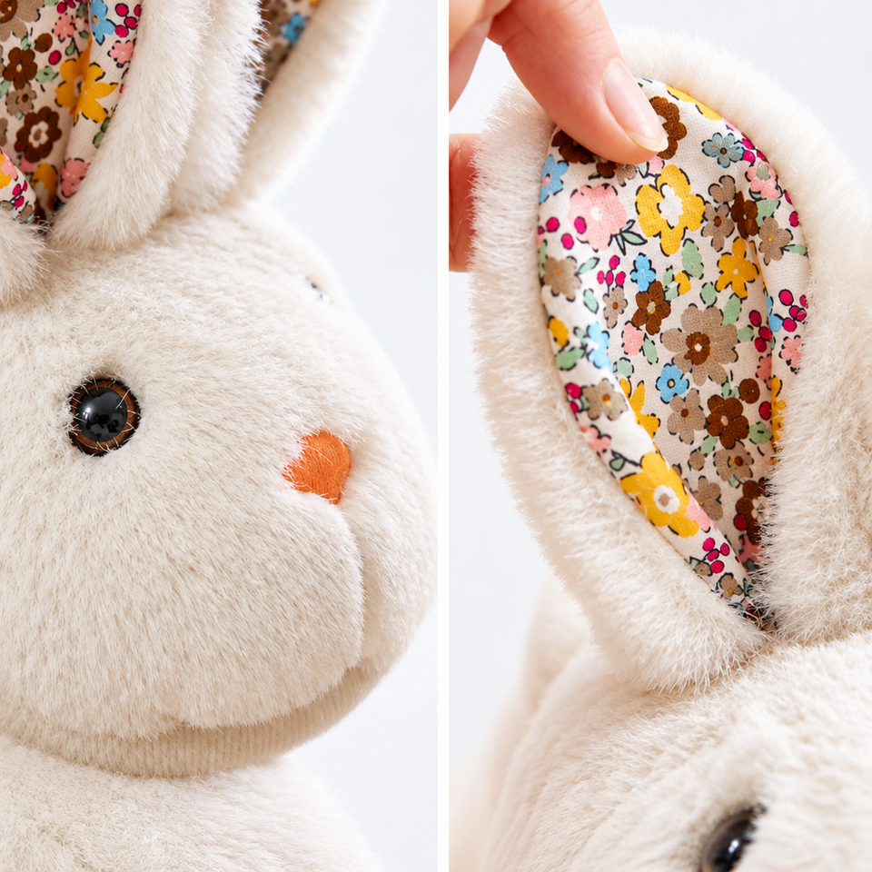 BunnyToes – Weich & warm – Plüsch-Hasenpantoffeln
