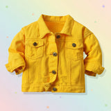 Candy Color Jeansjacke – Leichte Jeansjacke für Kinder