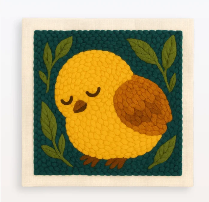 ThreadArt – Handgefertigt & farbenfroh – Tier-Stickset