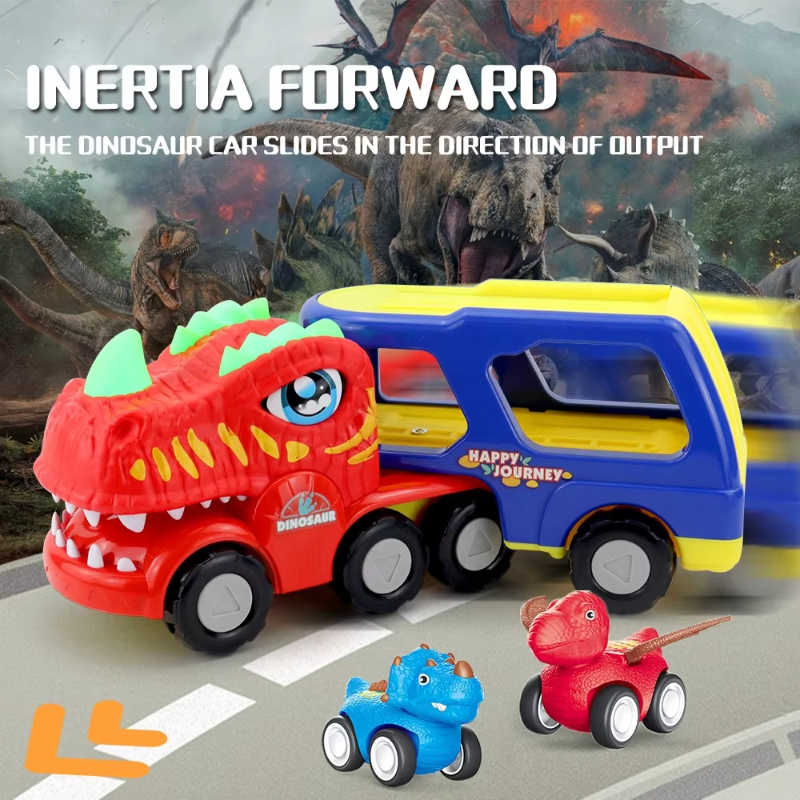 DinoDrive – Kreativ & abenteuerlich – 5-in-1-Lkw-Spielset