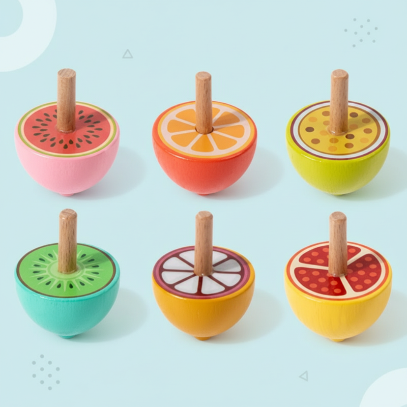 ColorSpin – Holz & Spielzeug – Holz-Fidget-Kreisel