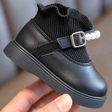 PearlCharm – Elegant & niedlich – Kinder-Stiefeletten mit Perlenverzierung