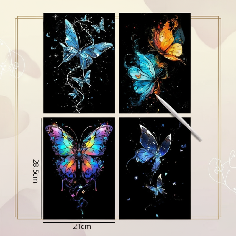 GlowArt – Glow-in-the-dark – Rubbelkarten-Set