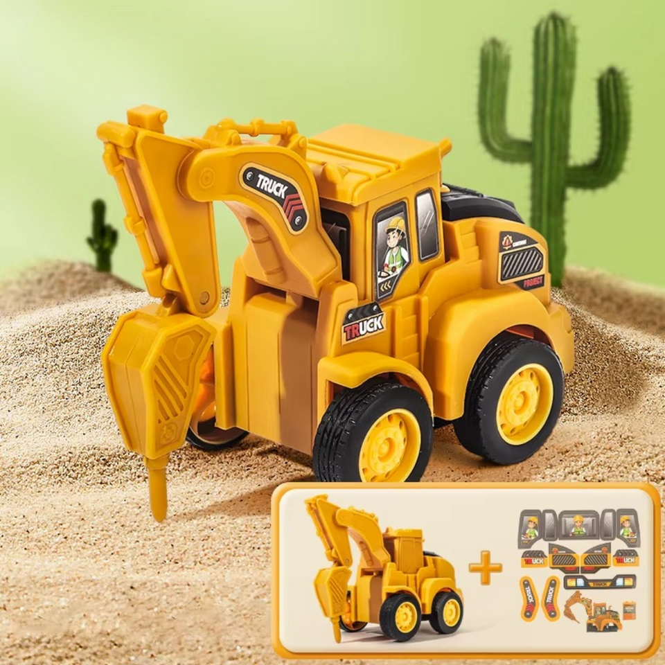 Construction Toy™ - Små ingeniører i aktion - Legetøjsgravemaskine