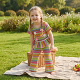 RainbowBloom – Farbenfroh & niedlich – Kinderoutfit „Flower Power“