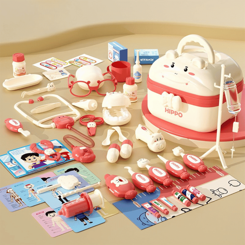 Hippo Doctors Set™ - Små læger i aktion - Flodheste-lægesæt