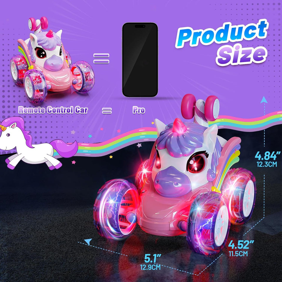 GlowRide – Farbenfroh & aktiv – Einhorn-RC-Auto