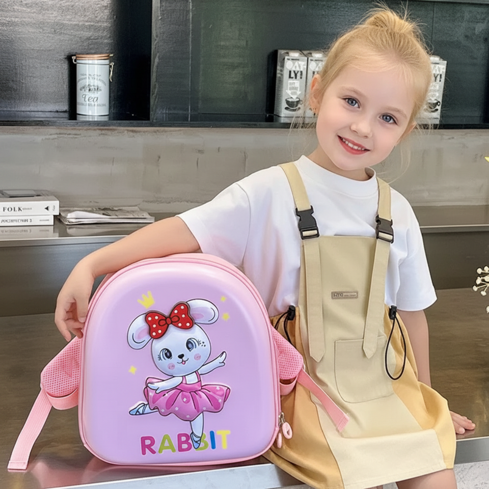 SchoolMate – Leicht & Geräumig – Cartoon-Rucksack mit Licht und Musik