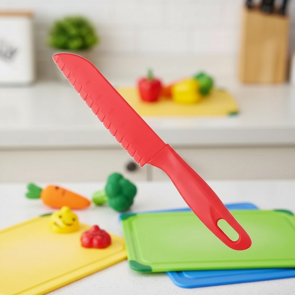 MiniChef –  Sicher & kinderfreundlich – Kindersicheres Schneidemesser