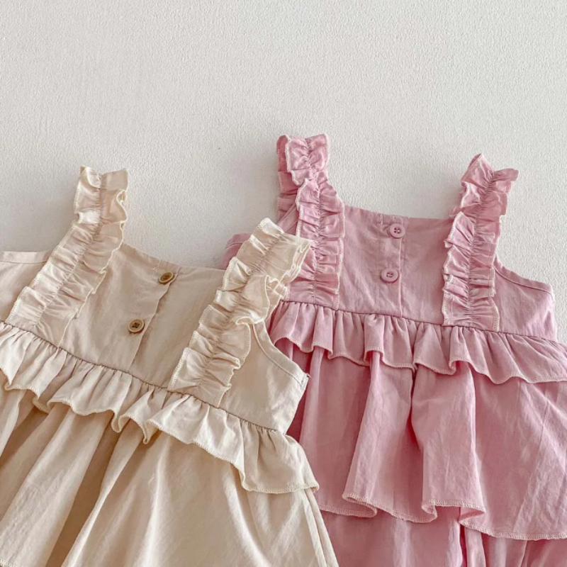 TinyBloom – Süß & weich – Kleid für Babys und Kleinkinder mit Rüschen