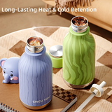 AnimalSip – Niedlich & praktisch – Kinder-Thermosflasche aus Edelstahl mit Tiermotiv