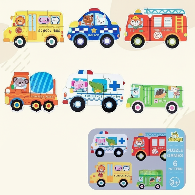 BrainBox – Lernen & Spielen – 3D-Holzpuzzle