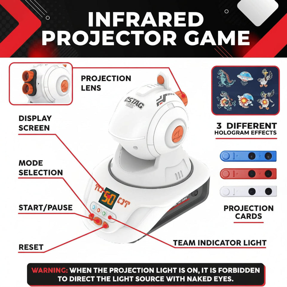TargetPro – Wettkampf & Abenteuer – Laser-Schießspiel-Set mit Pistolen